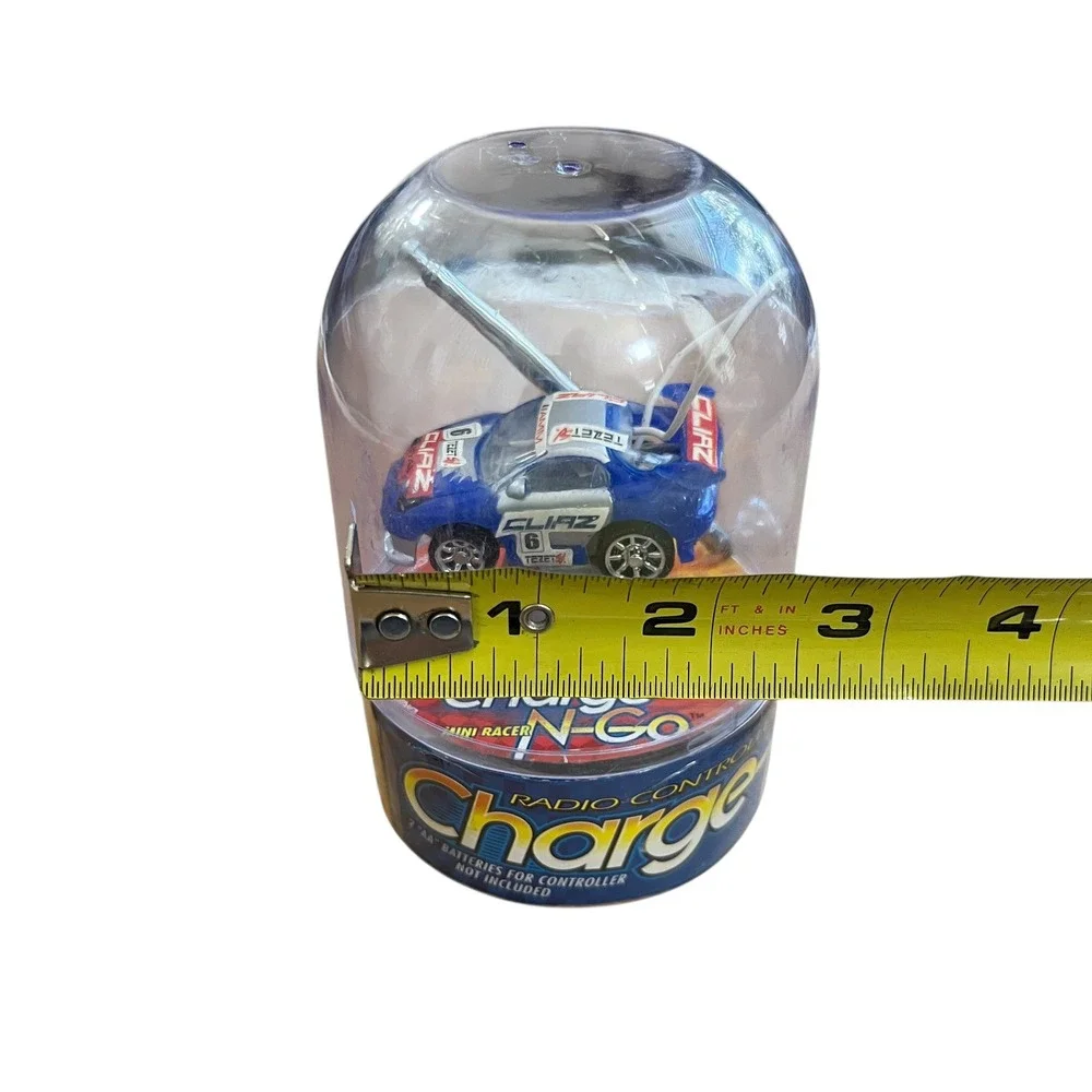 Charge-N-Go Mini Racer Blue Radio Controlled RC Car Full Function Model 9976 NIB